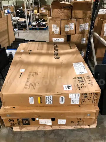 MIXED LOT OF 2  75'' ACTIVEL PANEL/AVER INTERACTIVE DISPLAYS