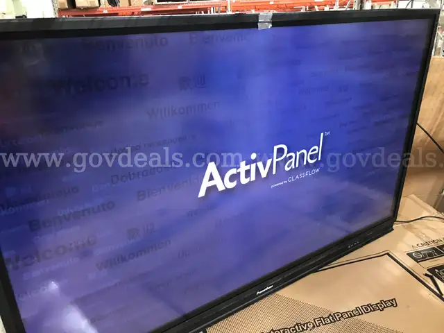 MIXED LOT OF 3 75'' PROMETHEAN/ QOMO INTERACTIVE  DISPLAY