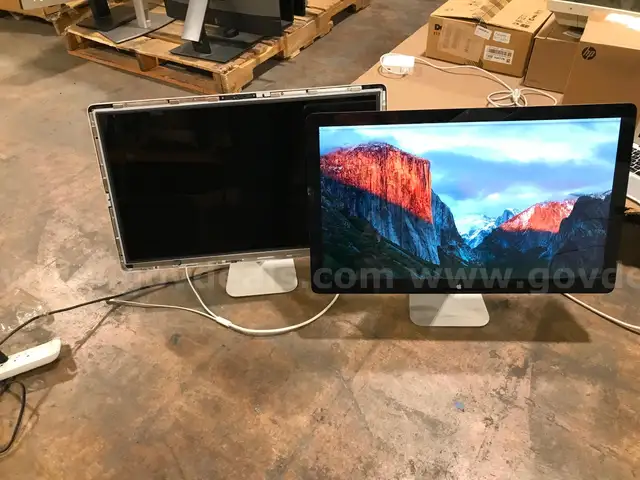 LOT OF 2 APPLE THUNDERBOLT DISPLAY 27'' A1407