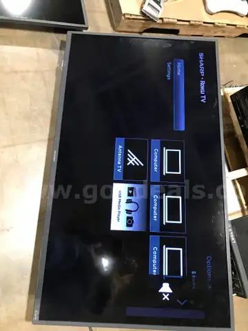 PALLET OF 4 50'' TELEVISIONS PANASONIC,BEST BUY, TOSHIBA