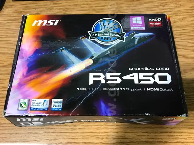 MSI R5450 1GB DDR3 GRAPHICS CARD