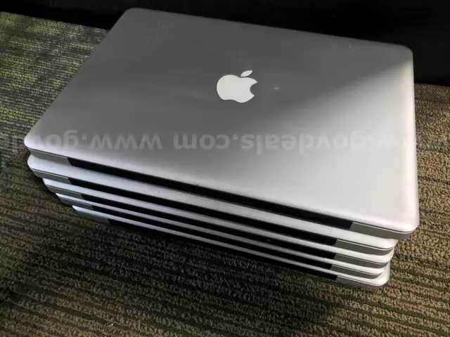 (LOT OF 5) 2012 MACBOOK PRO&#x27;S (I5-3210M) 4GB 500GB HDD- SILVER