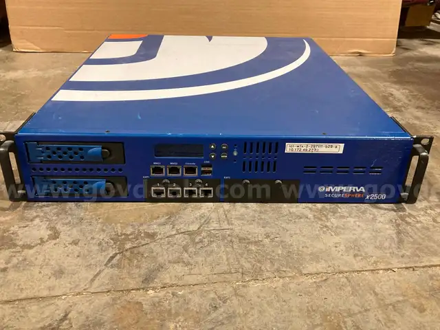 IMPERVA x2500 SECURESPHERE 2500 Appliance/Web Firewall (2x)500GB HDD (2x)400w PSU