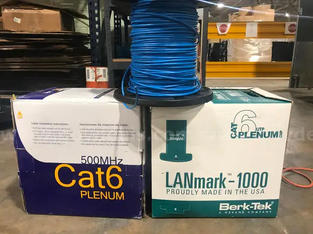 (Lot of 3) Cat6 PLENUM Ethernet Cables