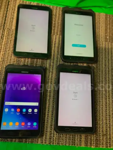 Lot of 4) Samsung Galaxy Tab Active 2 SM-T397U 16GB 8in Tablet