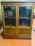 Glass cabinet shelving unit
