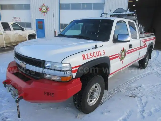 2002 Chevrolet Silverado 2500HD 4WD Wildland Fire/Pumper Truck - 6.0L V8 OHV 16V