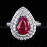 Platinum Ruby &#x26; Diamond Ring