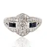 SAPPHIRE and DIAMOND RING