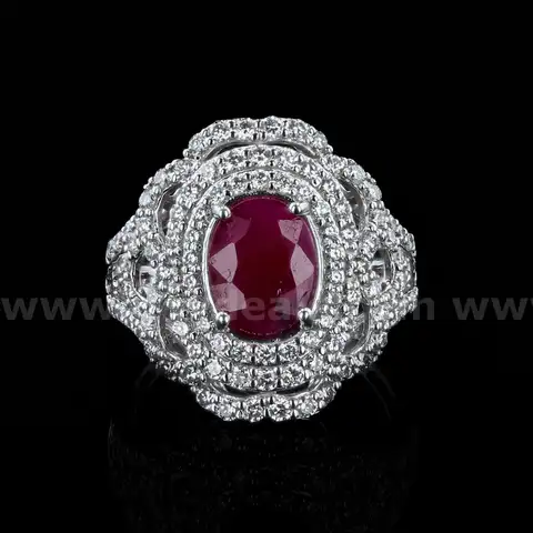 RUBY and DIAMOND RING