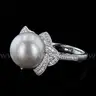 PEARL and DIAMOND Ring
