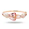 MORGANITE and DIAMOND BANGLE