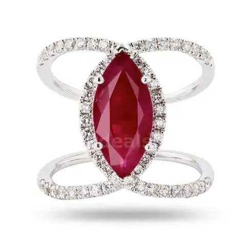 18k RUBY and DIAMOND RING- CLOSES TODAY