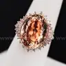 MORGANITE and DIAMOND RING