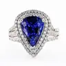 TANZANITE and DIAMOND RING
