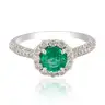 EMERALD and DIAMOND RING