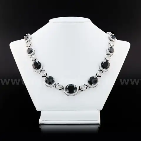 SAPPHIRE and DIAMOND NECKLACE