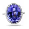 TANZANITE and DIAMOND RING