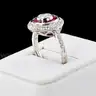 Platinum Ruby & Diamond Ring