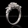 18k WHITE GOLD DIAMOND UNITY RING