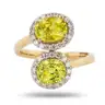 YELLOW SAPPHIRE and DIAMOND Ring