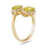 YELLOW SAPPHIRE and DIAMOND Ring