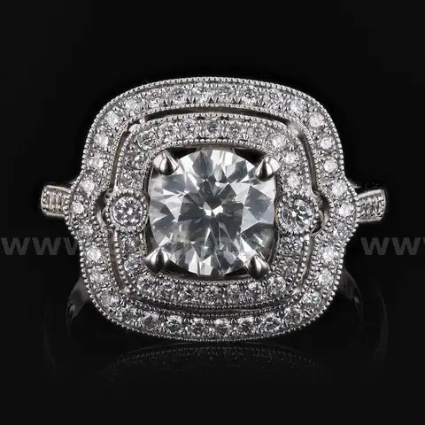 DIAMOND and WHITE GOLD RING