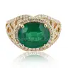 EMERALD and DIAMOND RING