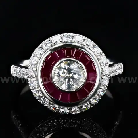 RUBY and DIAMOND RING