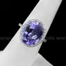 TANZANITE and DIAMOND RING