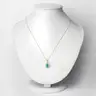 Emerald and White Diamond Pendant