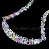 Multi Colored Sapphire and White Diamond Necklace