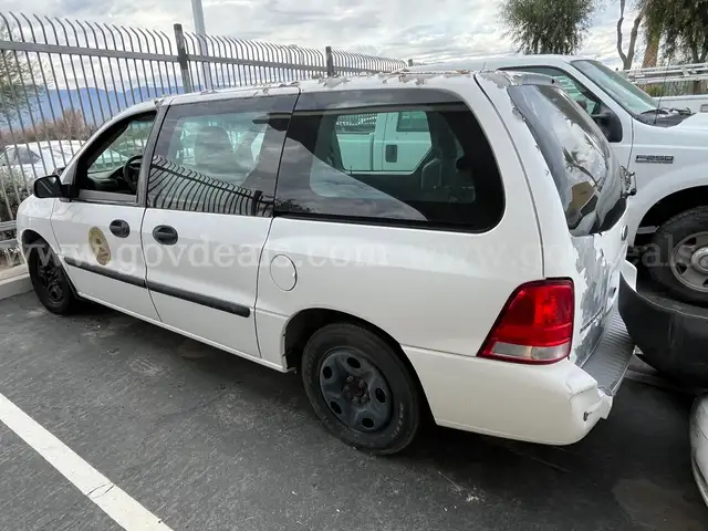 White Ford Van