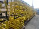 100 Ea. (Approx.) Barrel Racks - Coated and Painted
