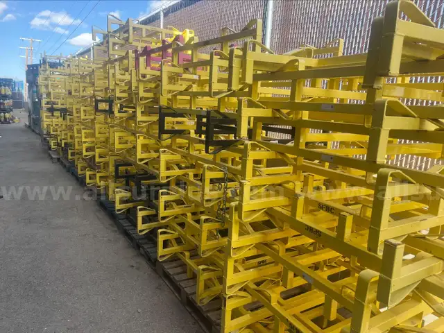 100 Ea. (Approx.) Barrel Racks - Coated and Painted