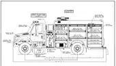 2011 International 4400 Fire Truck/Pumper - 7.6L L6 DIESEL