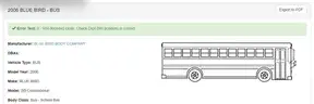 2006 BLUE BIRD SCHOOL BUS