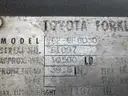 1996 Toyota 52-6FGU30 6000 Lb Capacity Solid Pneumatic Tire Forklift