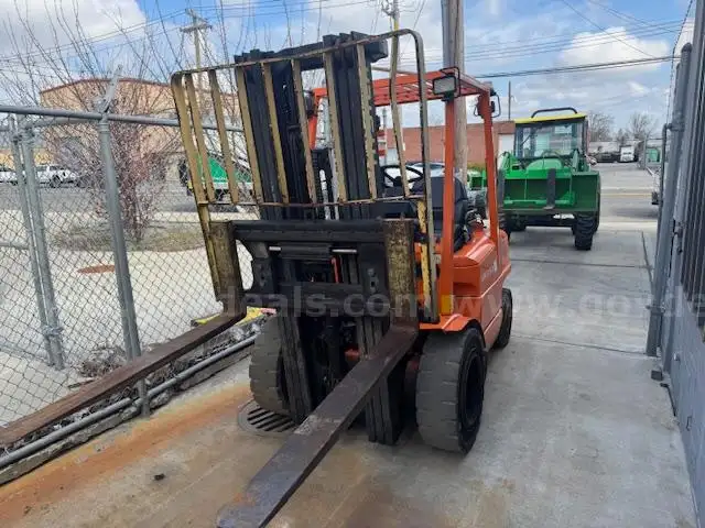 1997 Hyster H50XM 5000 Lb Capacity Solid Pneumatic Tire Forklift