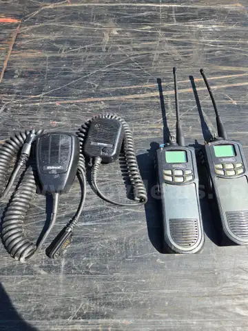 EF Johnson lot 2 radios and 2 mics