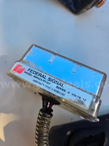 Federal signal IPX300  pair of red led with mounting brackets