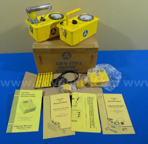 CD V-777-1 Radiation Detection Set Civil Defense Cold War Geiger Counter