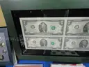 Coin Collection &#x26; Uncut $2 Framed Pano (17.6 lbs)