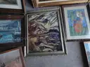 Lot of assorted paintings, prints, and other artwork (LOT #2)
