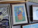Lot of assorted paintings, prints, and other artwork (LOT #2)