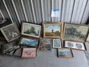 Lot of assorted paintings, prints, and other artwork (LOT #2)
