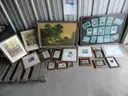Lot of assorted paintings, prints, and other artwork (LOT #4)