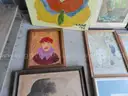 Lot of assorted paintings, prints, and other artwork (LOT #6)