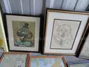 Lot of assorted paintings, prints, and other artwork (LOT #6)