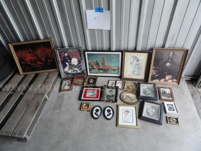 Lot of assorted paintings, prints, and other artwork (LOT #7)
